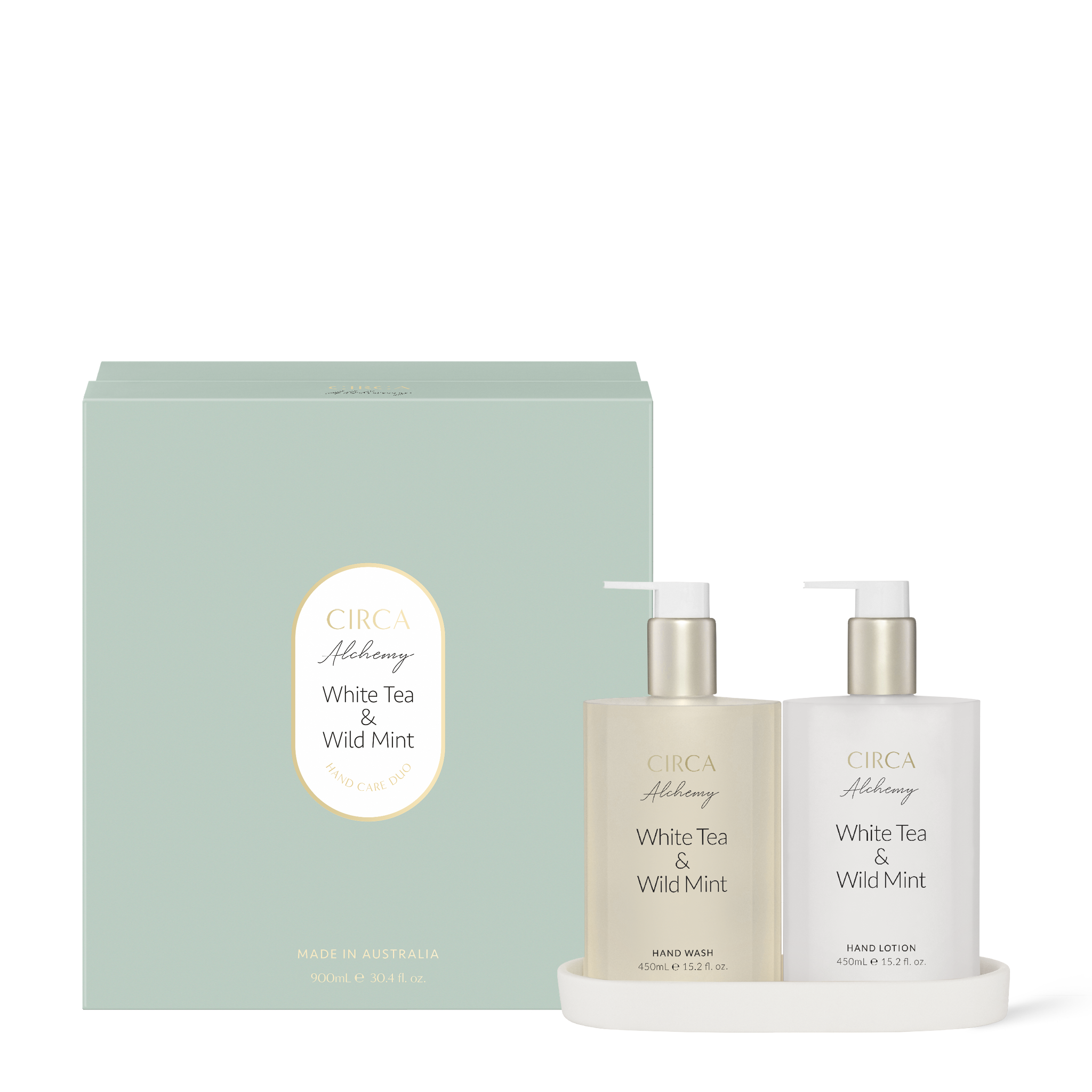 Circa Alchemy White Tea & Wild Mint Hand Care Duo